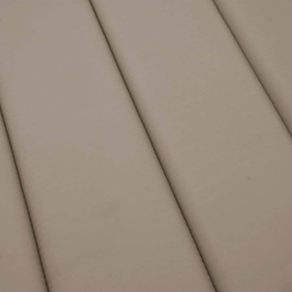 Coussin Bain de soleil | Coussin de chaise longue taupe 200x50x3 cm tissu oxford Maison Chic - Image 7