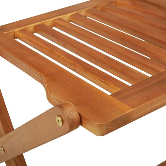 Ensemble de 3 pcs table de jardin et chaises pliable - mobilier de jardin Bois d'acacia solide-JU2588 - Image 10