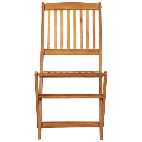 Ensemble de 3 pcs table de jardin et chaises pliable - mobilier de jardin Bois d'acacia solide-JU2588 - Image 9