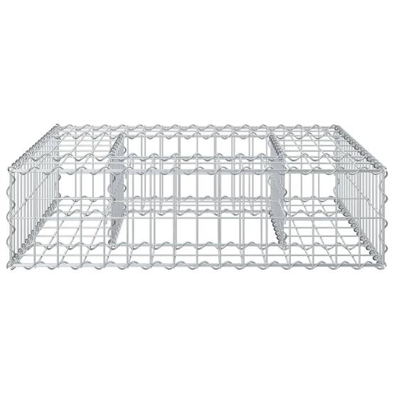 PANGIVO - Lit surélevé gabion Acier galvanisé Argenté 80 x 80 x 20 cm - PANGIVO - Image 6