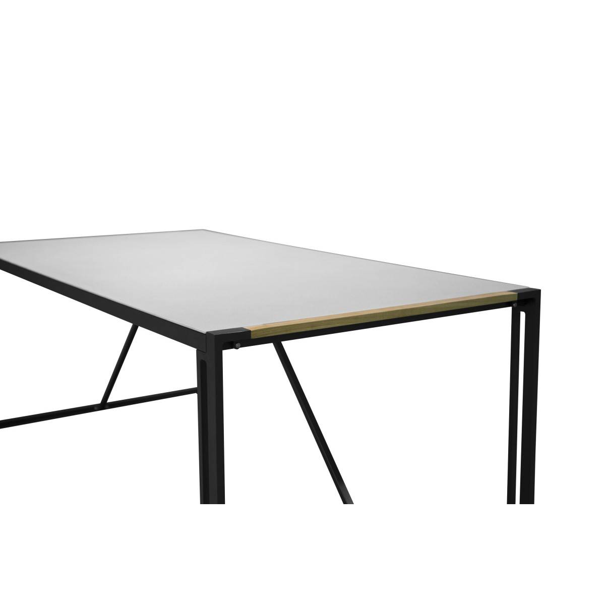 Paris Prix - Table de Jardin en Verre "Texas" 200cm Gris - Image 4