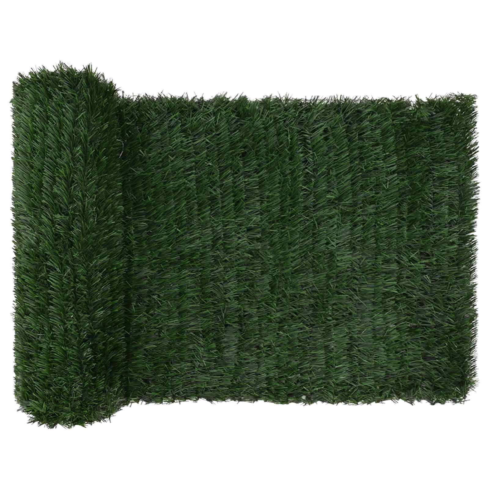 PANGIVO - Clôture artificielle PVC et acier vert foncé 300 x 100 cm - PANGIVO - Image 2