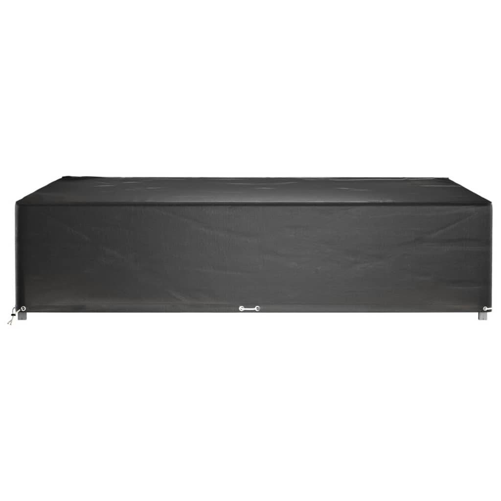 Lot de 2 Bâches Carrées PE pour Salon de Jardin Bas Protection Imperméable Anti-UV Noir 240x240x55 cm – ComfortXL Outdoor Living - Image 3