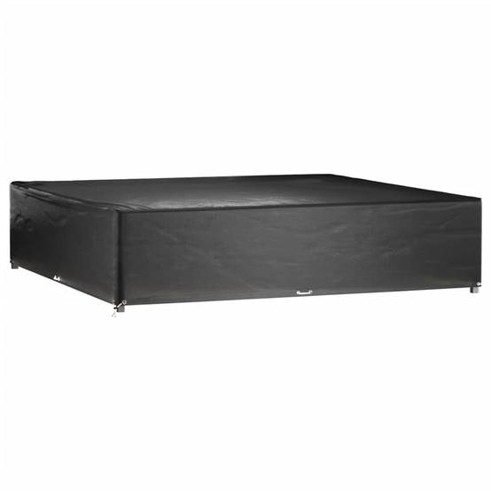 Lot de 2 Bâches Carrées PE pour Salon de Jardin Bas Protection Imperméable Anti-UV Noir 240x240x55 cm – ComfortXL Outdoor Living - Image 2