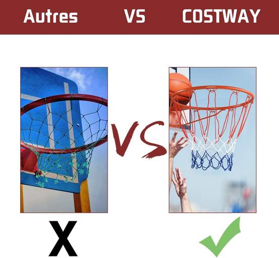 Panier de Basket Anneau Suspendu de Basket-Ball: 46 CM Convient aux Adultes et aux Enfants - Image 3