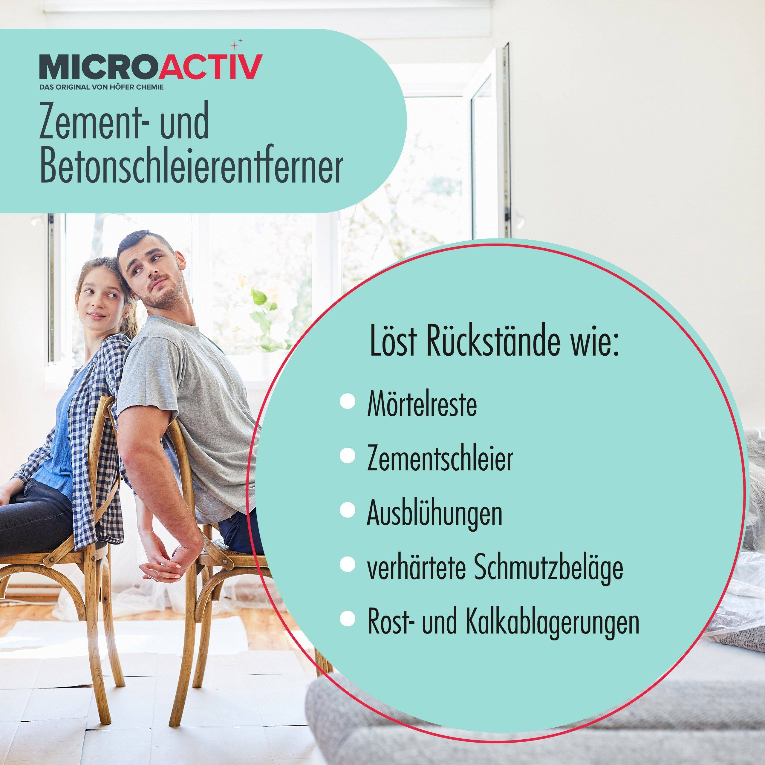 1 L de Microactiv® nettoyant pour voile de ciment et béton en bouteille x 1 - Image 6