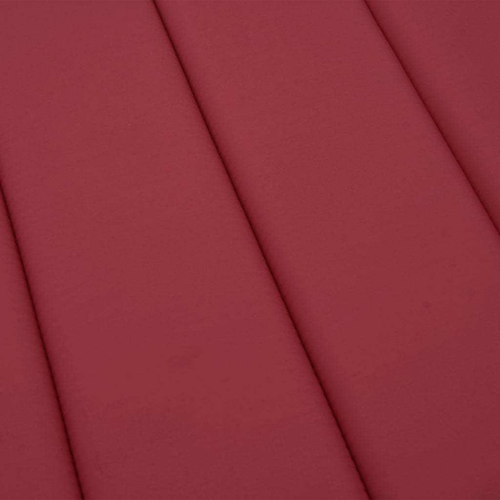 Coussin Bain de soleil | Coussin de chaise longue rouge bordeaux 186x58x4cm tissu oxford Maison Chic - Image 6