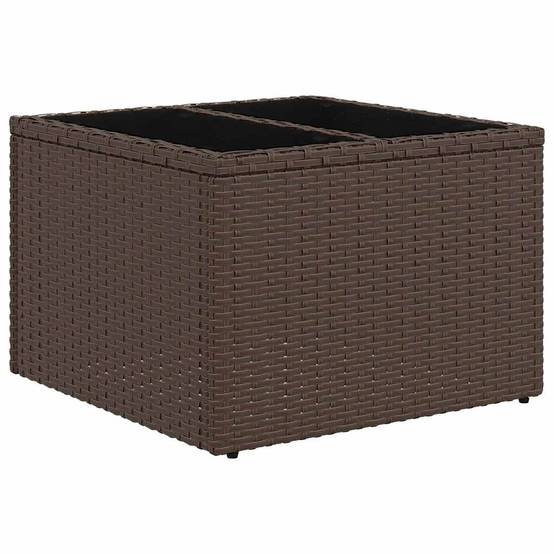 Salon de jardin modulable 7 places polyrotin texturé avec table et rangement pour jardin Marron – ComfortXL Outdoor Living - Image 7