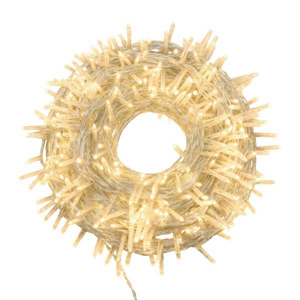 Lotti - Guirlande lumineuse 25M 360 miniLED blanc chaud 8 jeux de lumière câble transparent Lotti - Image 7
