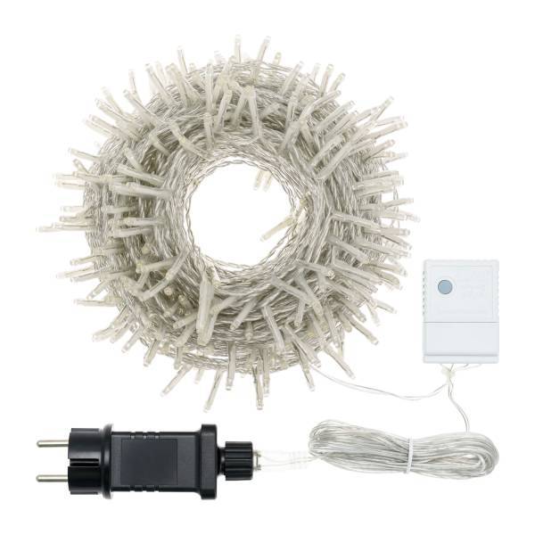 Lotti - Guirlande lumineuse 25M 360 miniLED blanc chaud 8 jeux de lumière câble transparent Lotti - Image 3
