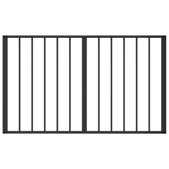 ComfortXL - Enclos pliable chien acier galvanisé intérieur protection robuste noir 200x60cm - ComfortXL Outdoor Living - Image 5