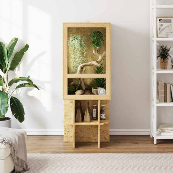 Vidaxl - Terrarium Marron 50 x 50 x 130 cm OSB vidaXL 3397890 - Image 5