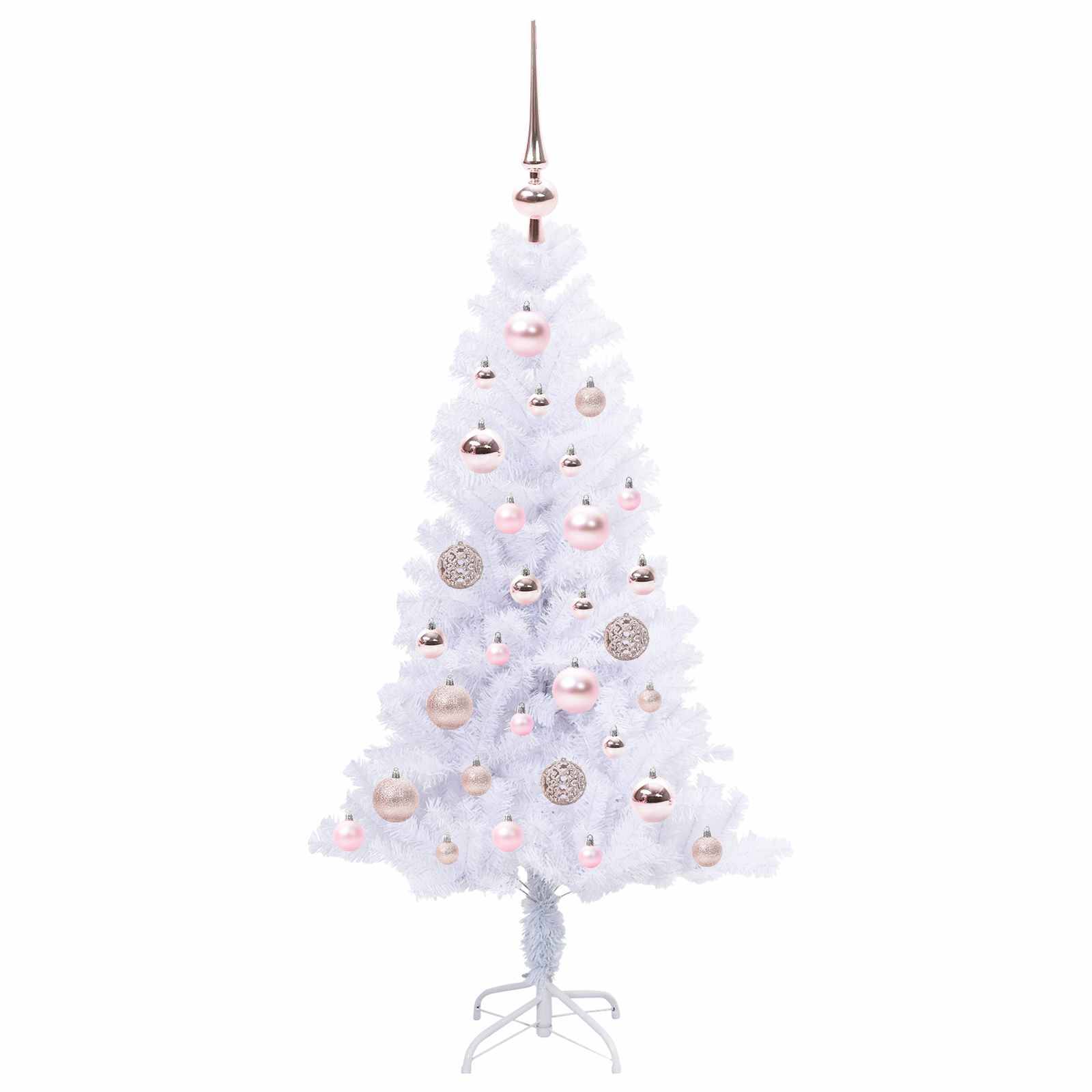 Sapin de Noël | Arbre de Noël artificiel avec 150 LED Blanc 120 cm PVC et Acier Maison Chic - Image 4