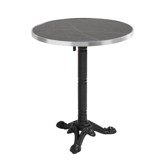 Oviala - Plateau de table contreplaqué revêtement stratifié marbre Noir/Argent Montmartre - Oviala - Image 5