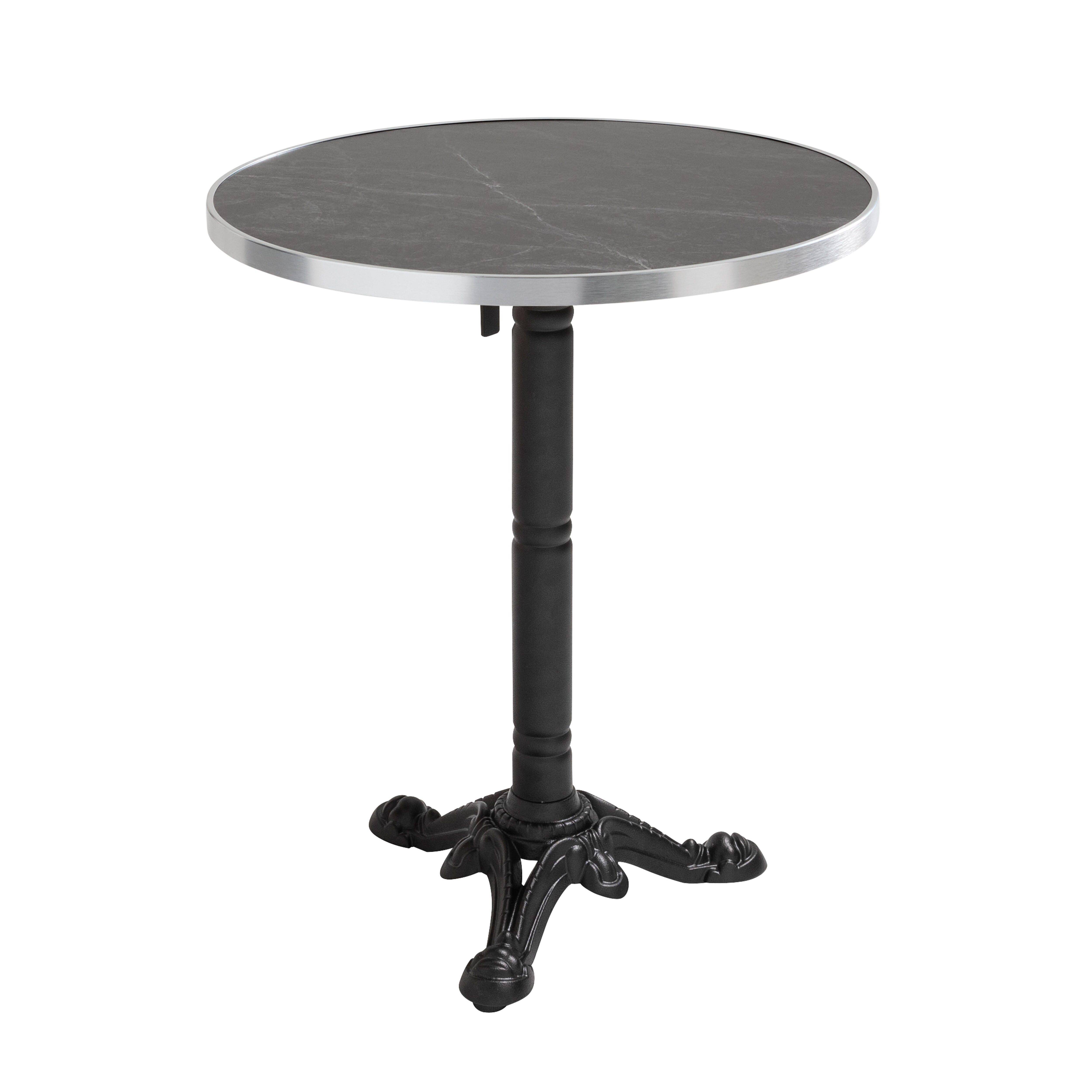 Oviala - Plateau de table contreplaqué revêtement stratifié marbre Noir/Argent Montmartre - Oviala - Image 5