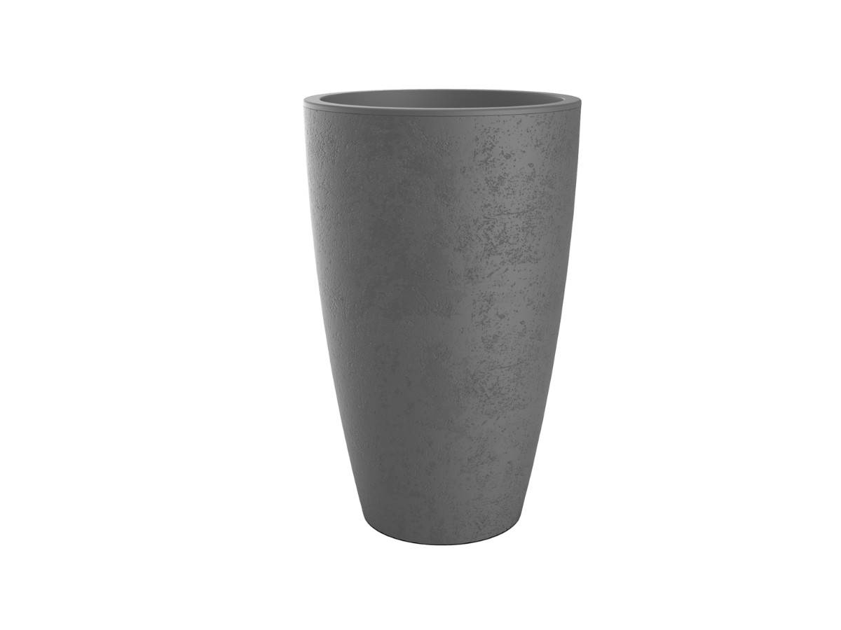 Eda - Pot de fleurs conique Basalt Up - Ø 38 x 61 cm - 49 L - Gris anthracite - Eda - Image 2