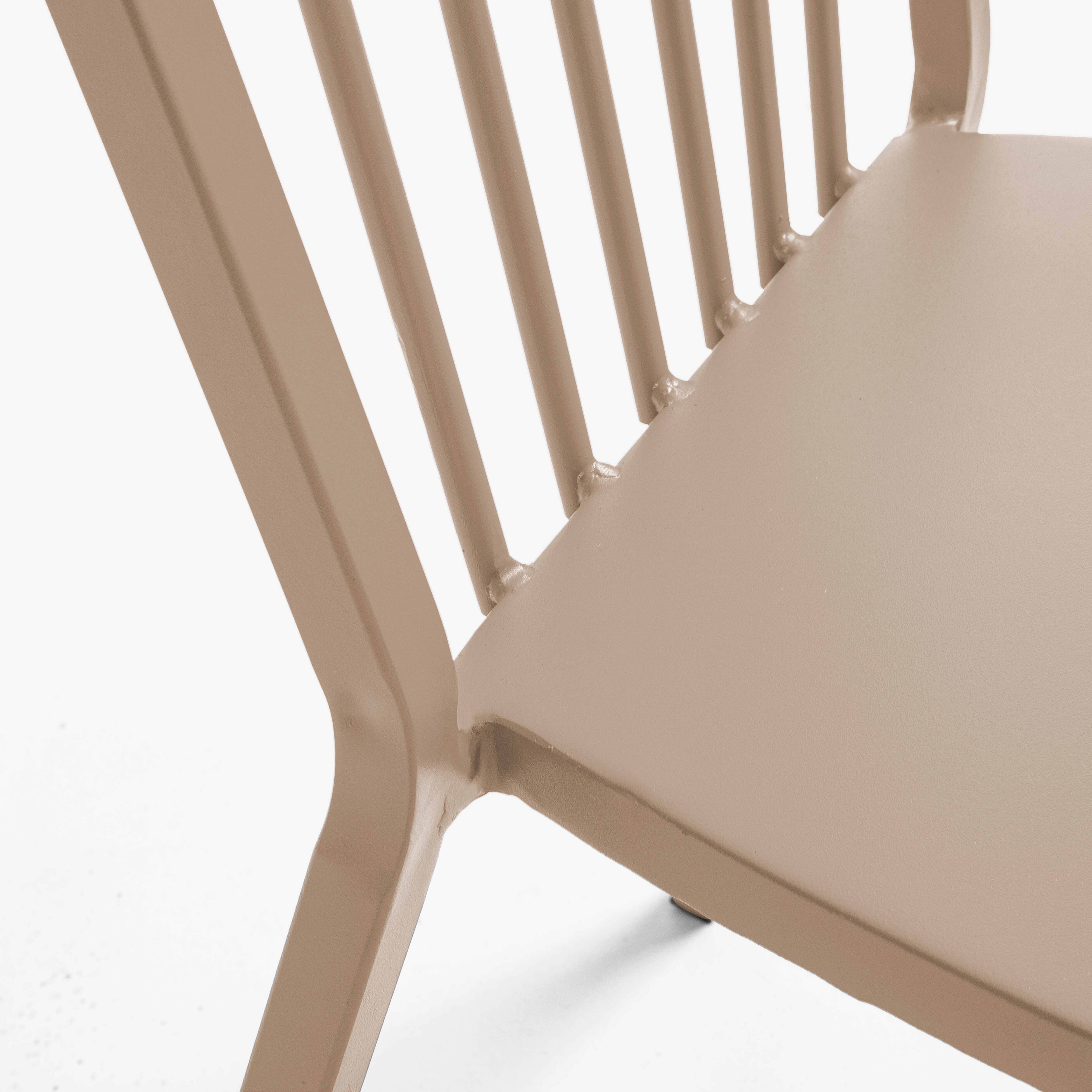 Oviala - Chaise bistrot en métal taupe Honfleur - Oviala - Image 6