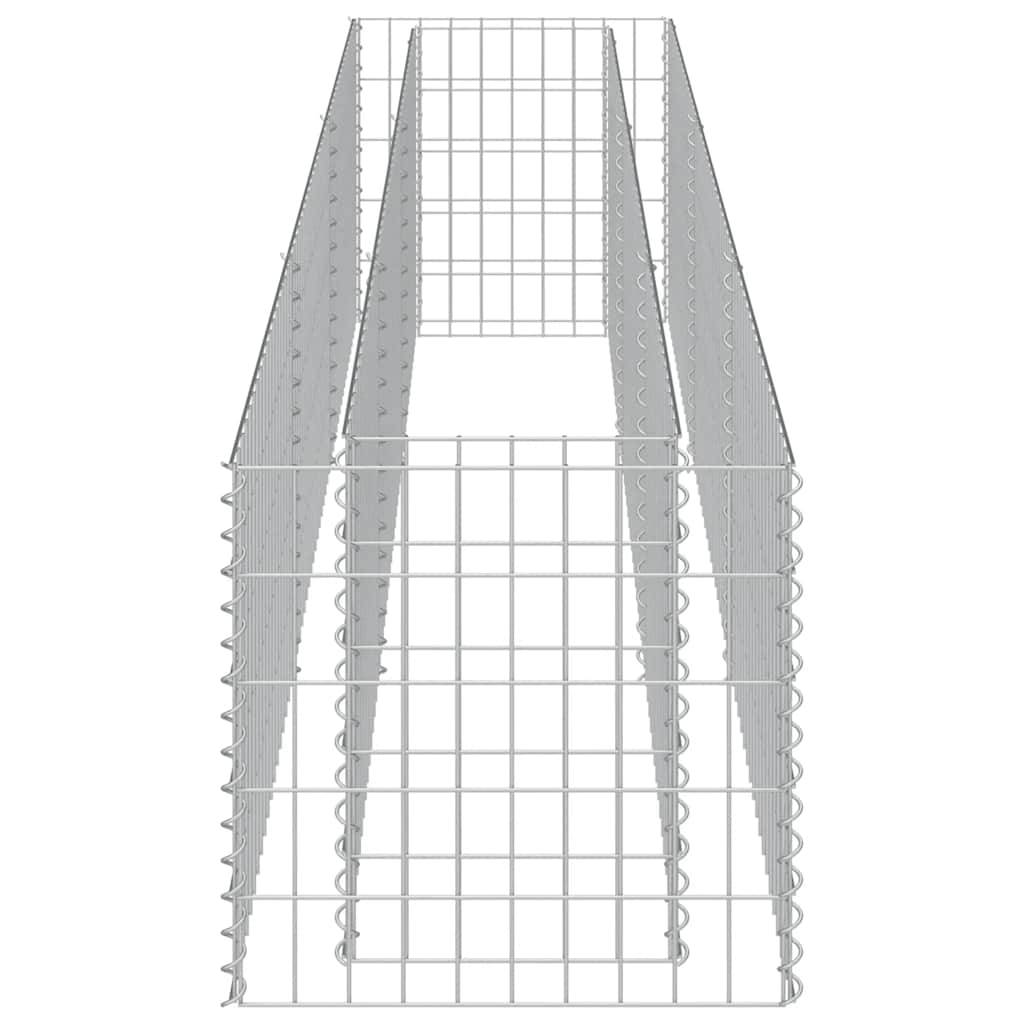 PANGIVO - Lit surélevé à gabion acier galvanisé argenté 270 x 50 x 50 cm - PANGIVO - Image 6