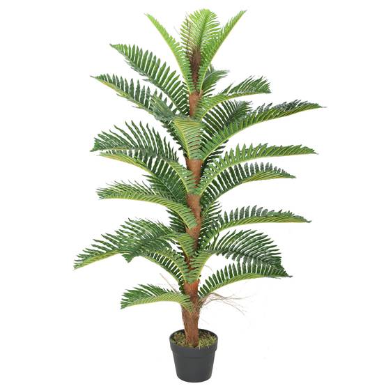 Palmier artificiel PEVA pour intérieur et bureau touche exotique 120 cm Vert - ComfortXL Outdoor Living - Image 2