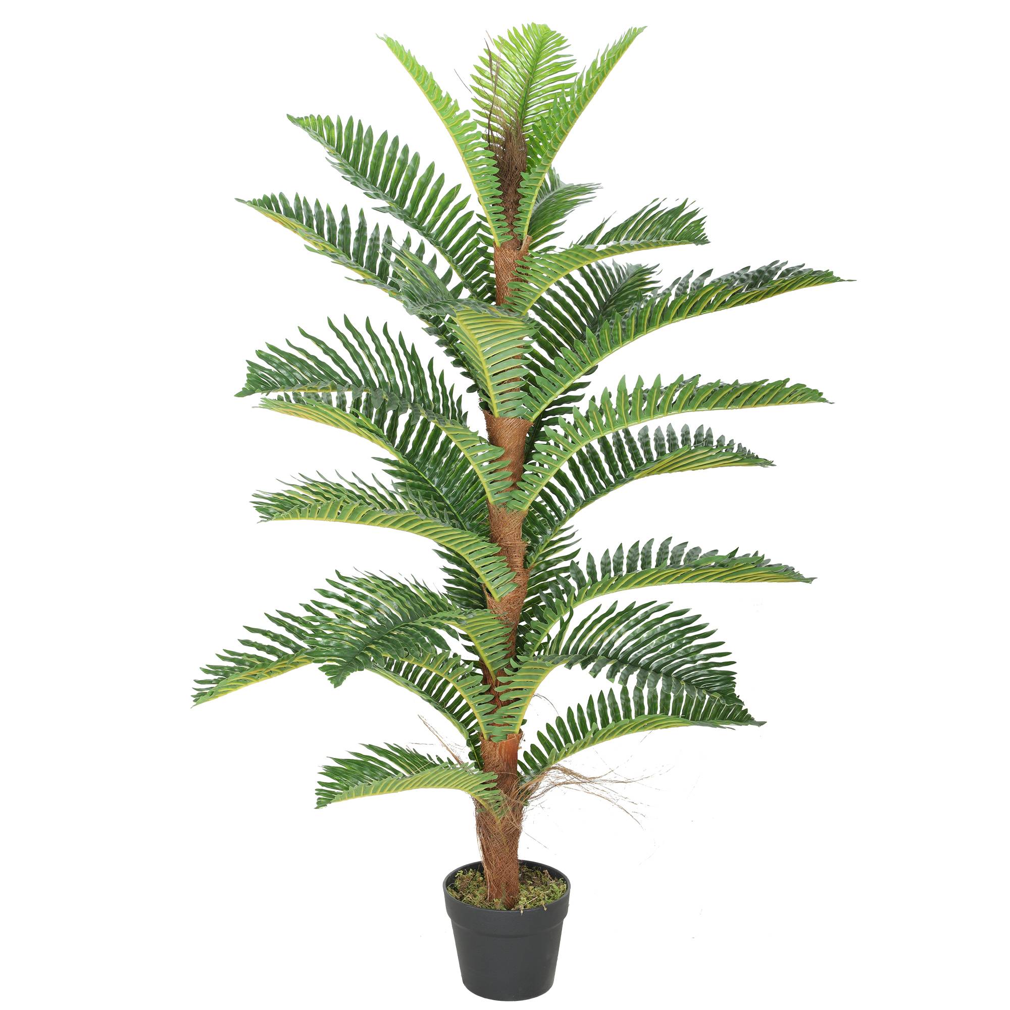 Palmier artificiel PEVA pour intérieur et bureau touche exotique 120 cm Vert - ComfortXL Outdoor Living - Image 2
