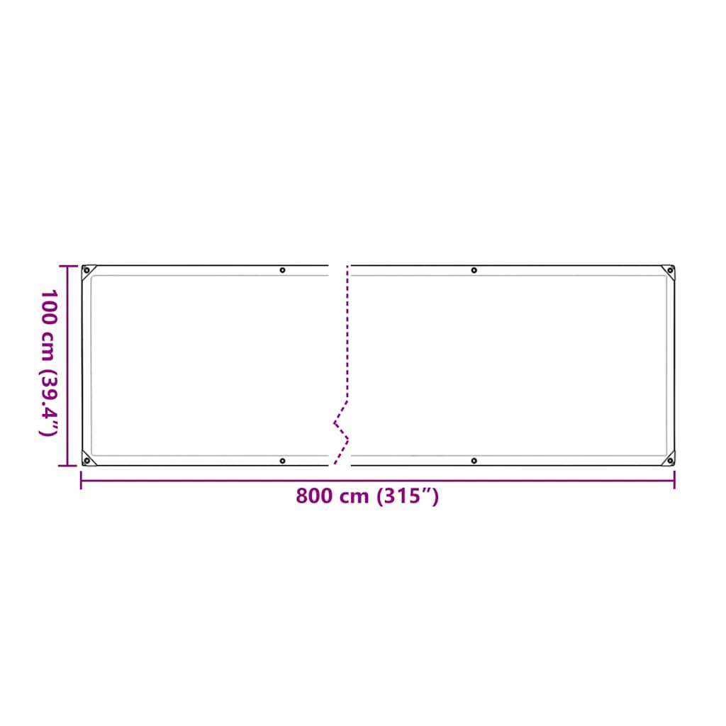 Vidaxl - Housse de protection plantes avec œillets 1x8 m polyéthylène vidaXL 3308682 - Image 3