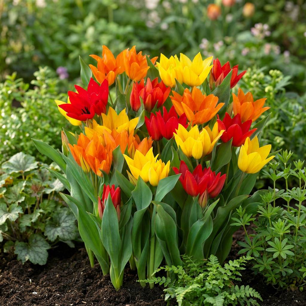 La Green Touch - Tulipe botanique praestans en mélange - 25 bulbes - calibre 8/9 - Image 2