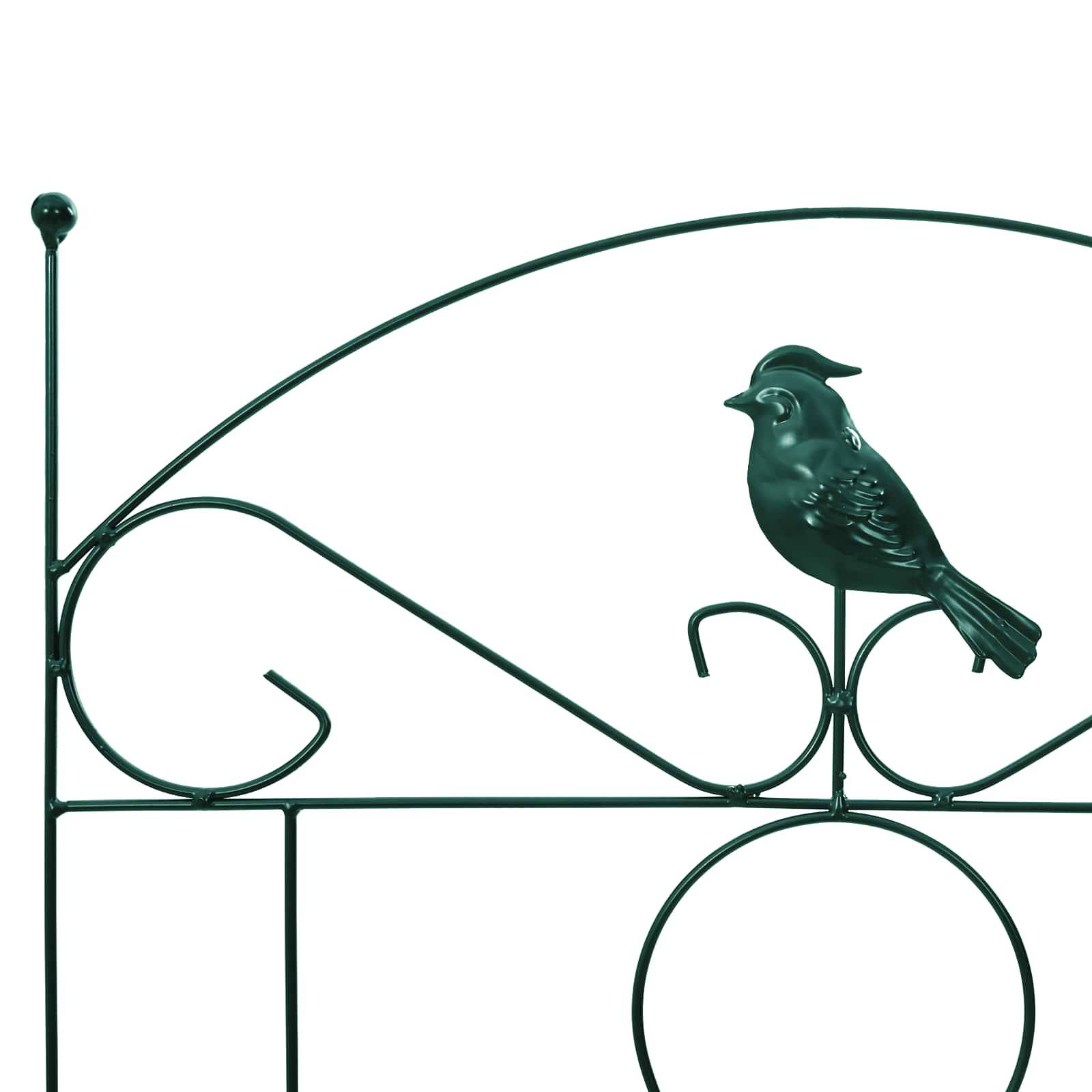 Grille de jardin Acier Vert Lot de 3 Éléments Déco pour Bordure Allée 112x40cm - ComfortXL Outdoor Living - Image 7
