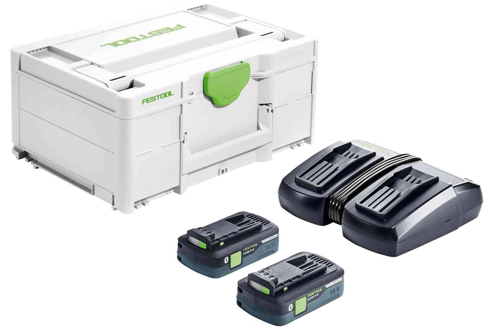 Set Énergie SYS 18V 2x4.0/TCL 6 Duo - FESTOOL - chargeur double - Systainer - 577109 - Image 1