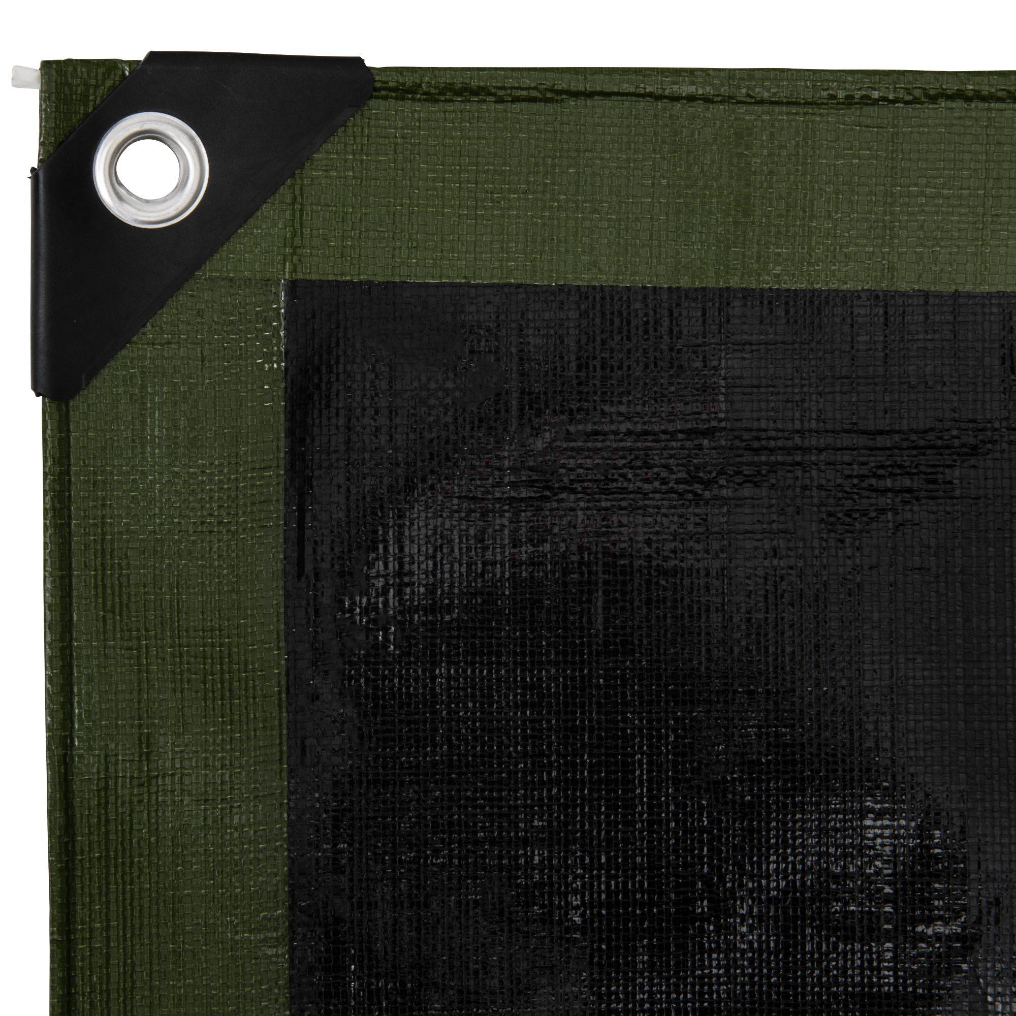 Bâche multifonctions noire et verte 240 g/m2 WERKA PRO - 1,5 x 6 m - Image 5
