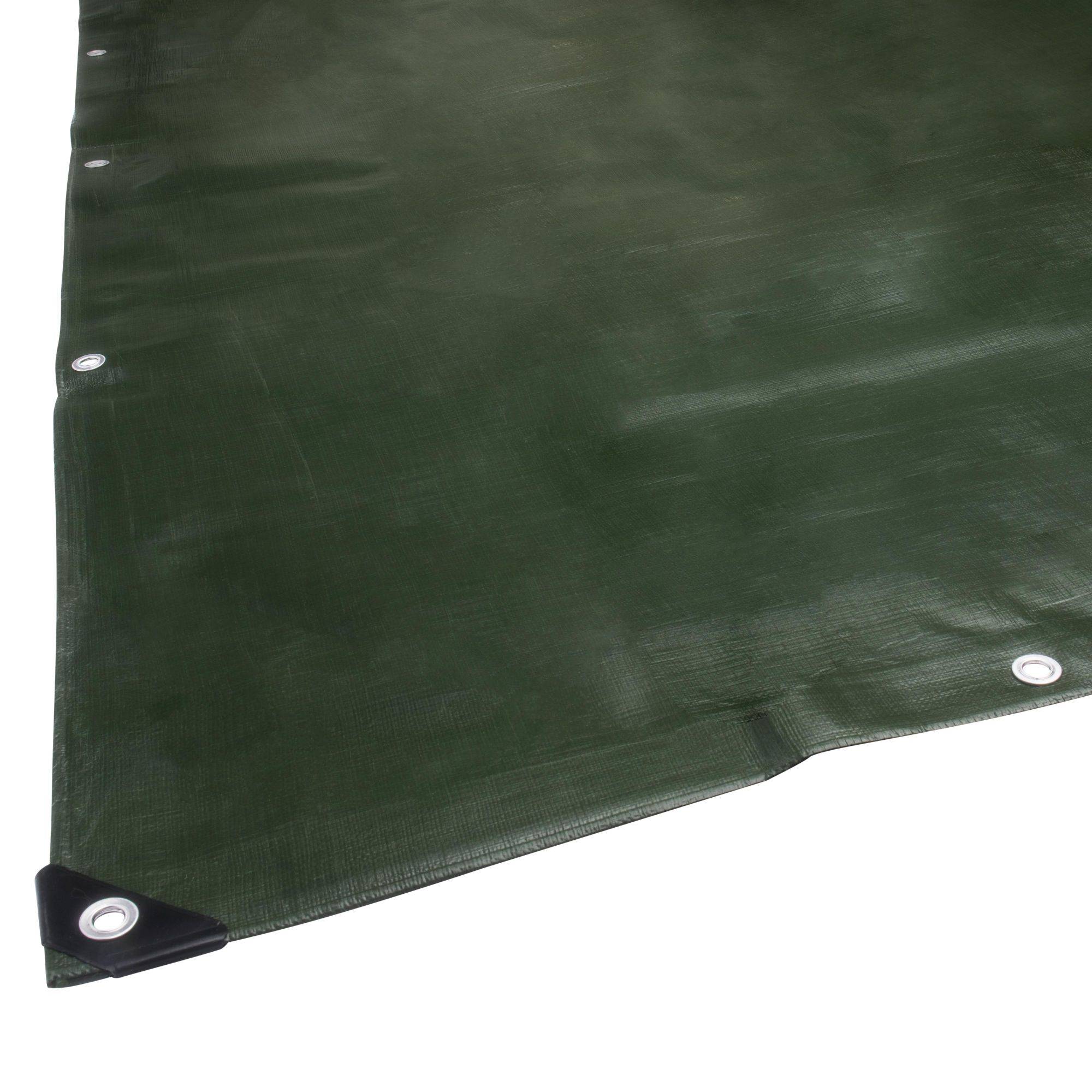 Bâche multifonctions noire et verte 240 g/m2 WERKA PRO - 1,5 x 6 m - Image 2