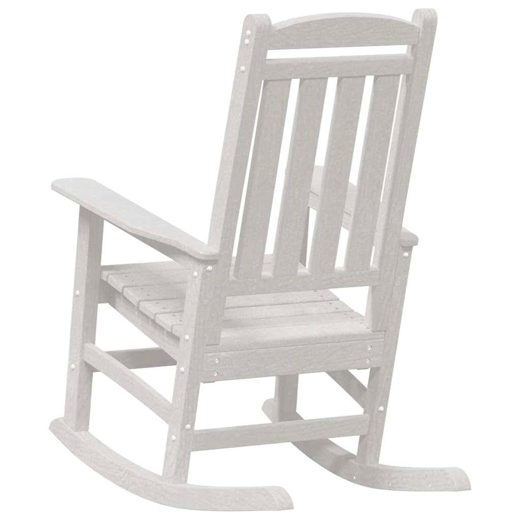 Chaise Berçante de Jardin Blanc 92 x 70 x 108 cm HDPE - PANGIVO - Image 6