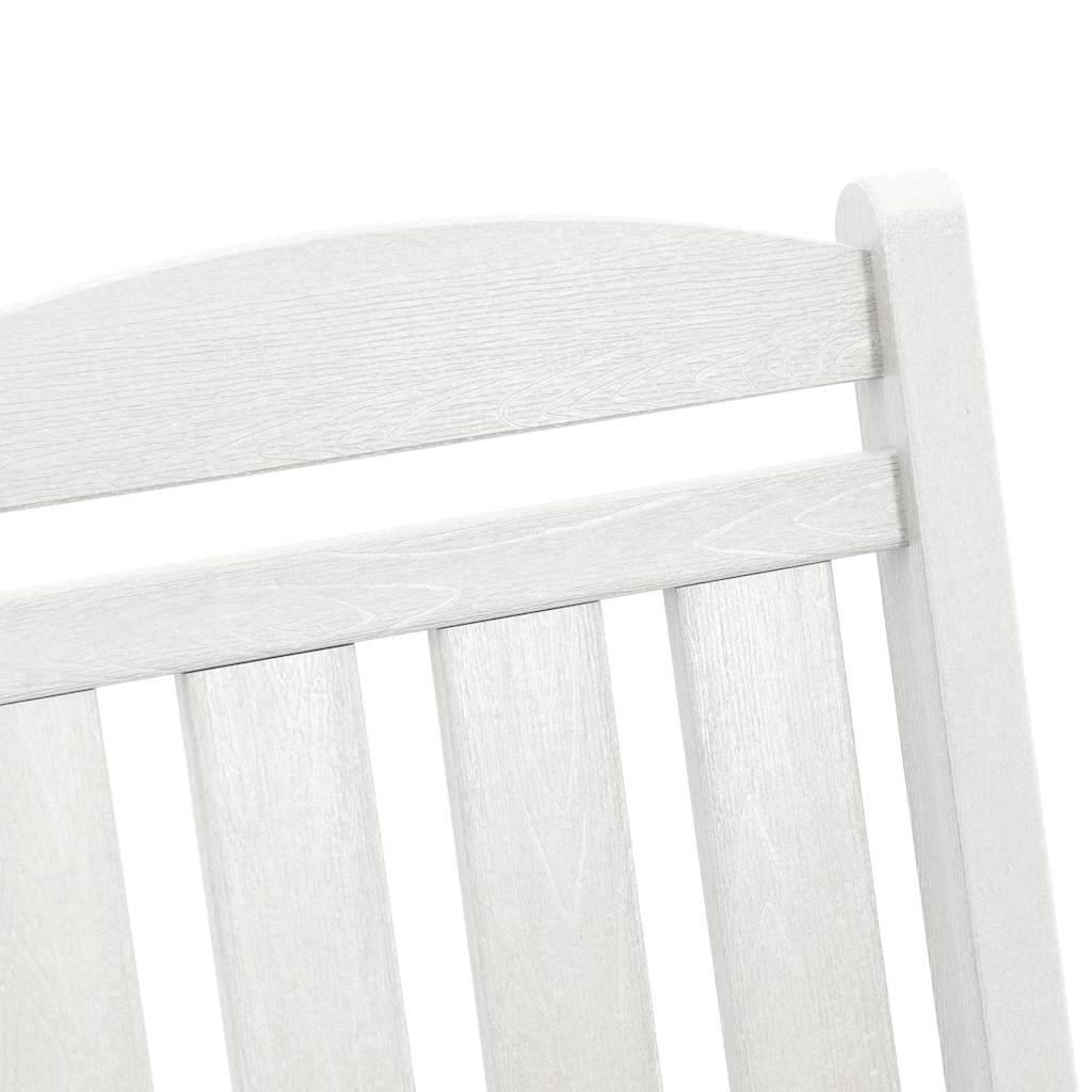 Chaise Berçante de Jardin Blanc 92 x 70 x 108 cm HDPE - PANGIVO - Image 9