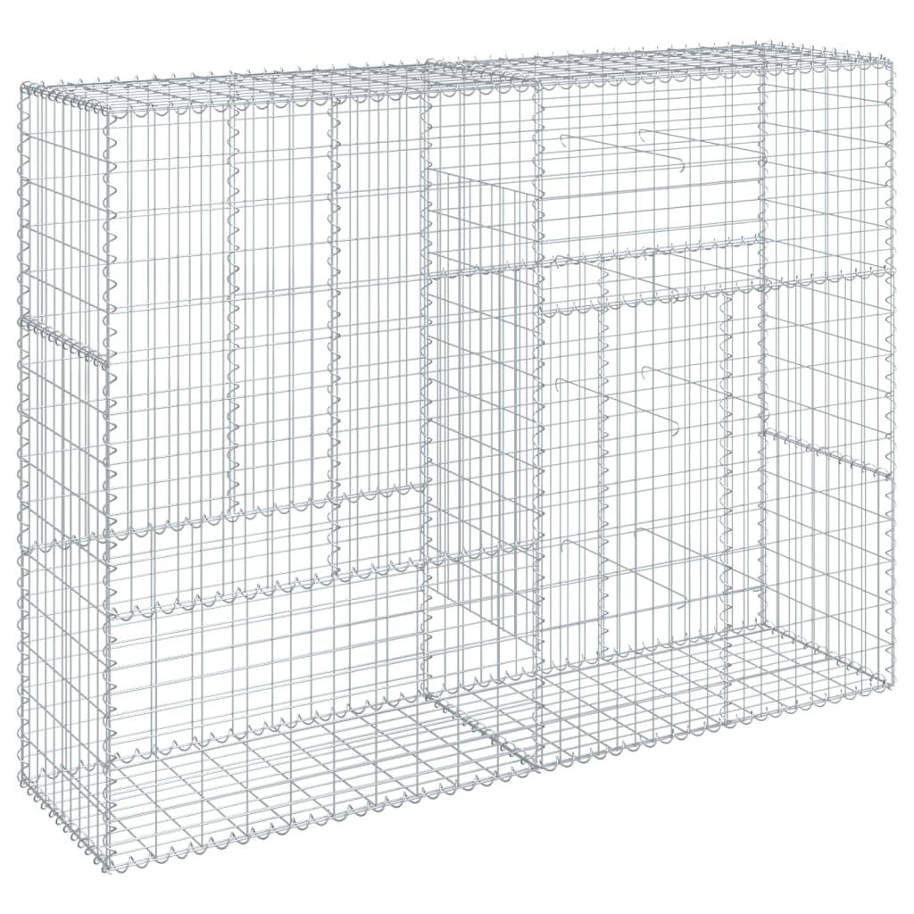 Vidaxl - Panier gabion avec couvercle 200x50x150 cm fer galvanisé vidaXL 3295155 - Image 2