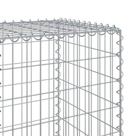 Vidaxl - Panier gabion avec couvercle 200x50x150 cm fer galvanisé vidaXL 3295155 - Image 4