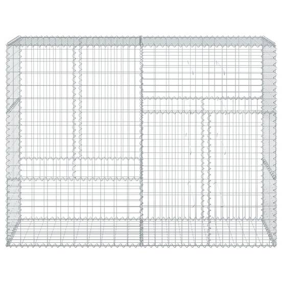 Vidaxl - Panier gabion avec couvercle 200x50x150 cm fer galvanisé vidaXL 3295155 - Image 7