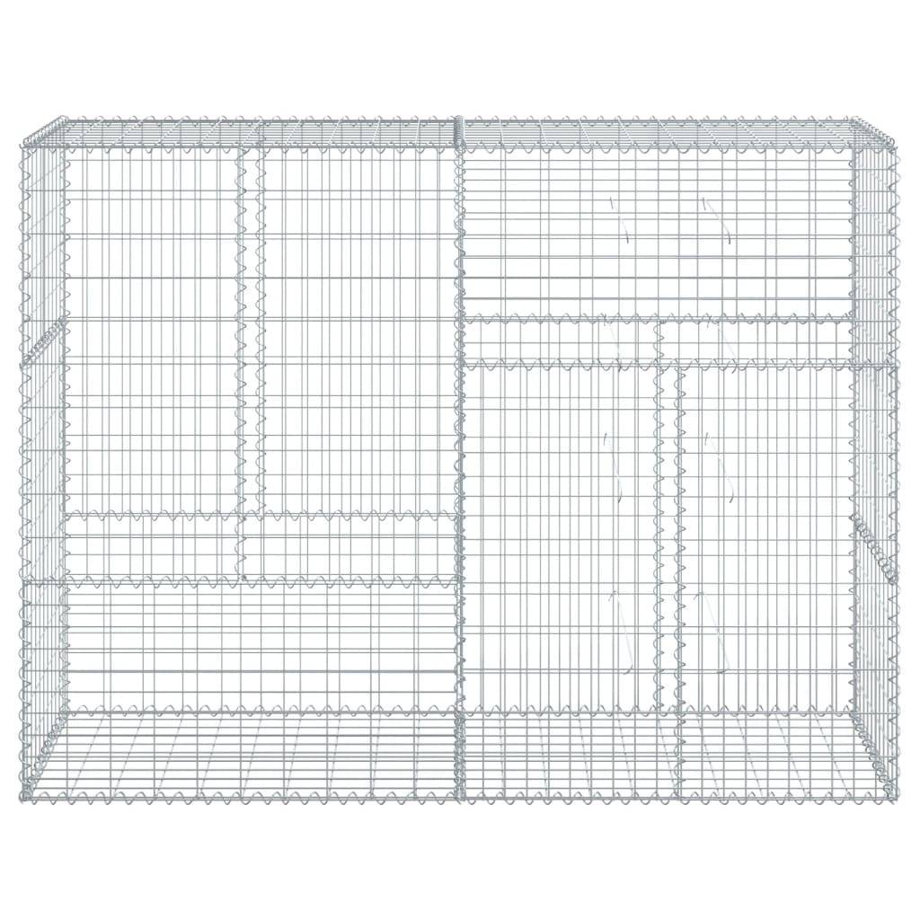 Vidaxl - Panier gabion avec couvercle 200x50x150 cm fer galvanisé vidaXL 3295155 - Image 7