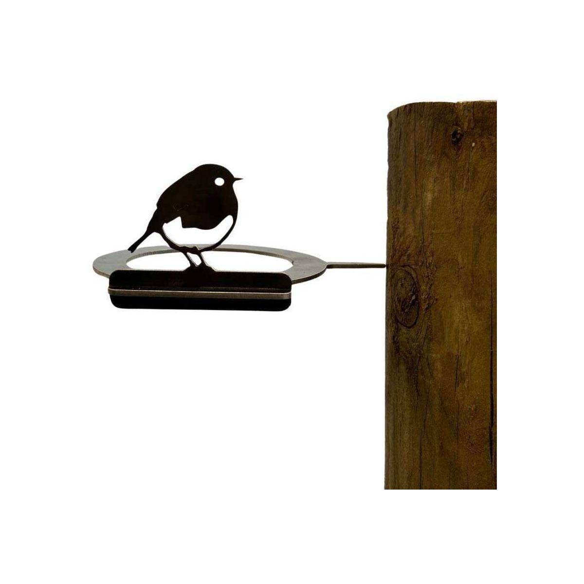 Metalbird - Support pour bol mangeoire en acier corten Bird - Image 1