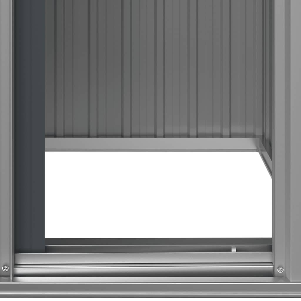 PANGIVO - Abri de jardin avec porte coulissante - Acier galvanisé - Anthracite 126x97,5x177 cm - Surface au sol 1,02m² - PANGIVO - Image 7