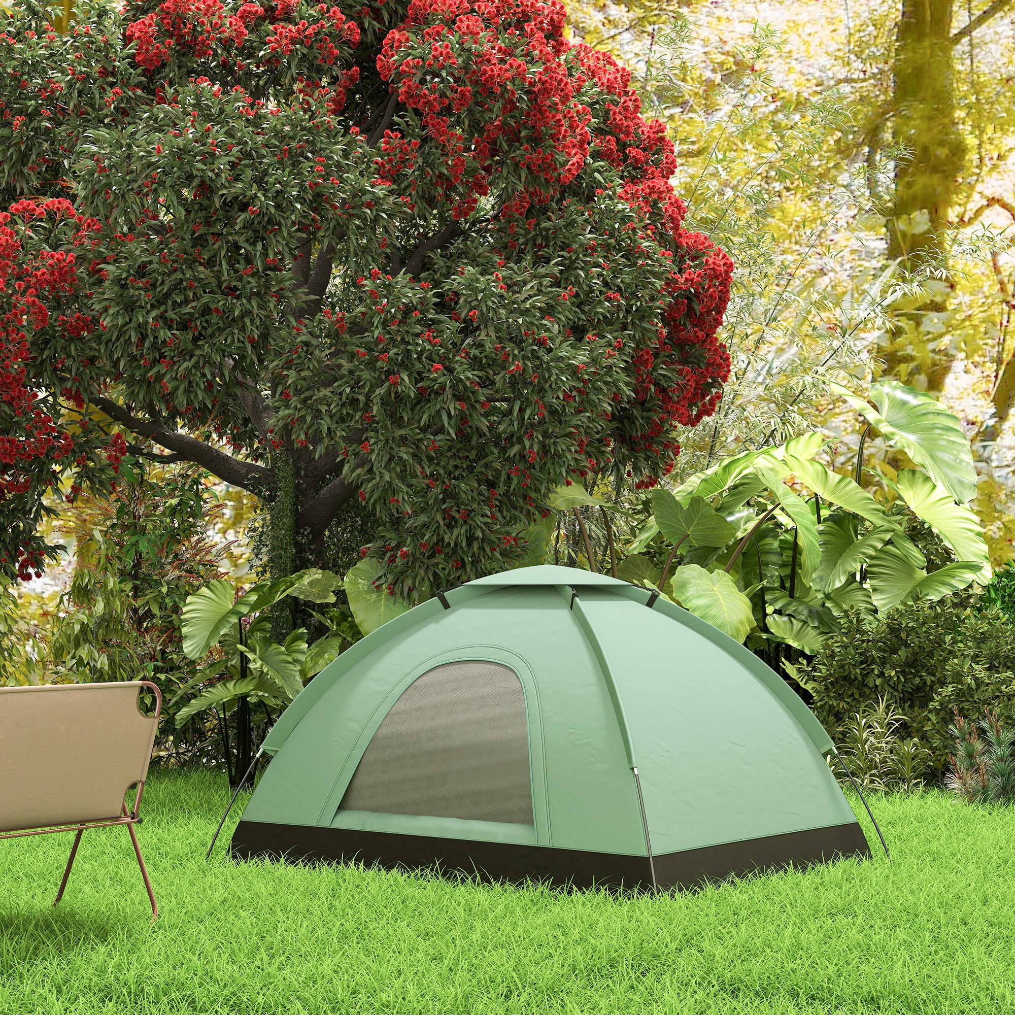 ComfortXL - Tente camping dôme polyester 2 personnes montage facile anti-UV 206x185cm vert - ComfortXL Outdoor Living - Image 10