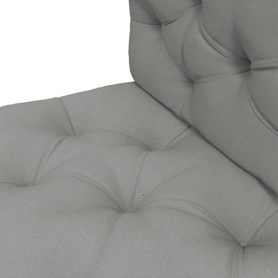 Coussin d'assise capitonné, 120 x 80 x 12 cm, gris - Image 10
