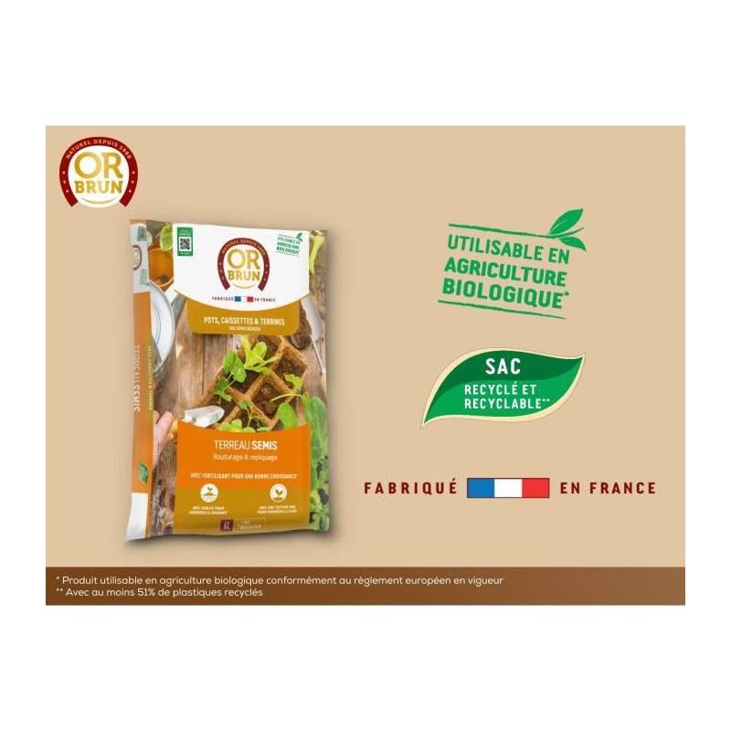 Or Brun - Terreau Semis Uab 6 L / Nc - Or Brun - Image 3