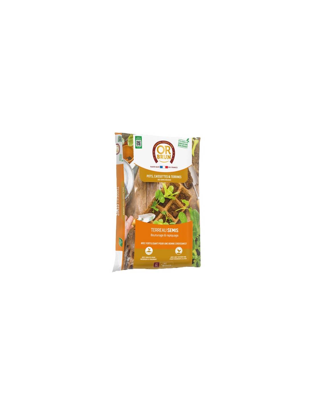 Or Brun - Terreau Semis Uab 6 L / Nc - Or Brun - Image 1