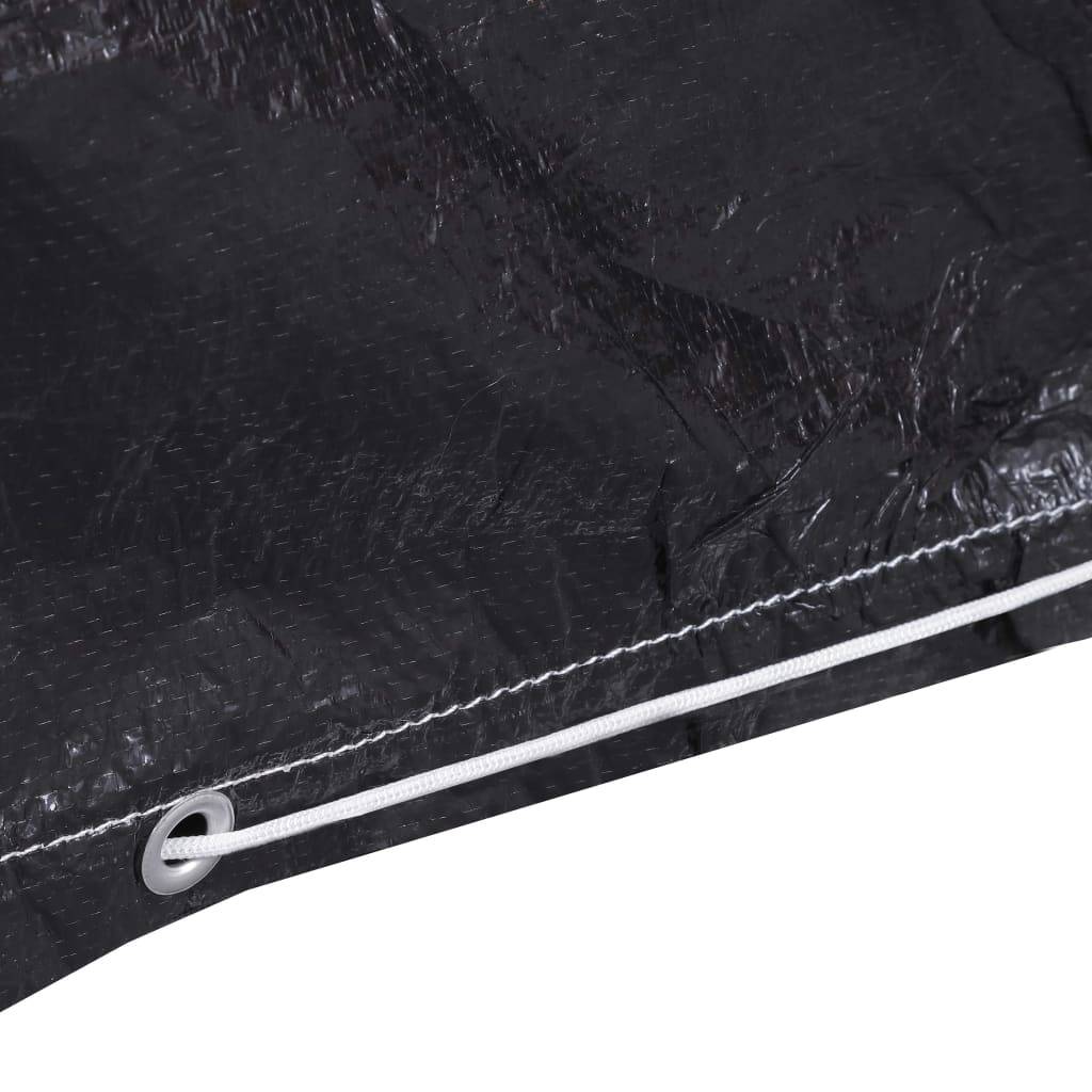 ComfortXL - Housse de Protection Ronde PE pour Table de Jardin Imperméable Anti-UV Noir Ø325x90 cm – ComfortXL Outdoor Living - Image 3
