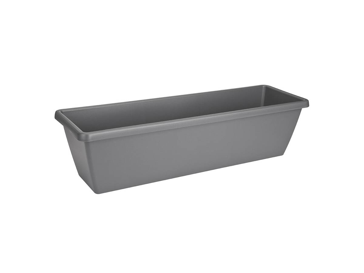 Jardinière rectangulaire Barcelona XL - 80 cm - Anthracite - Elho