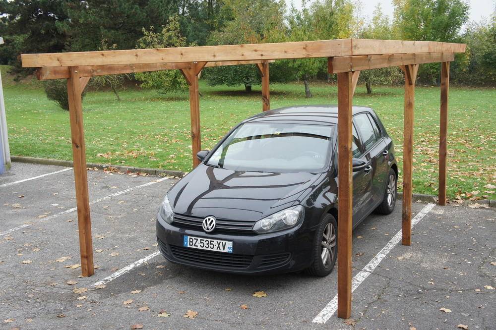 Châlet-Jardin - Carport en bois sans couverture Delahaye 15 m² Chalet & Jardin - Image 3