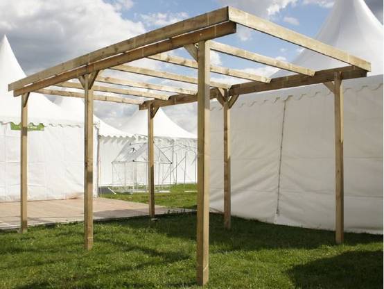 Châlet-Jardin - Carport en bois sans couverture Delahaye 15 m² Chalet & Jardin - Image 2