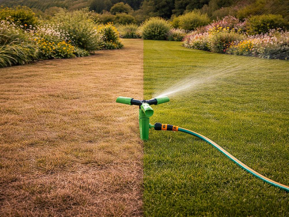 Arroseur de jardin pivotant à enfoncer, 360°, à 3 bras, pour l'arrosage DIVODV - Image 5
