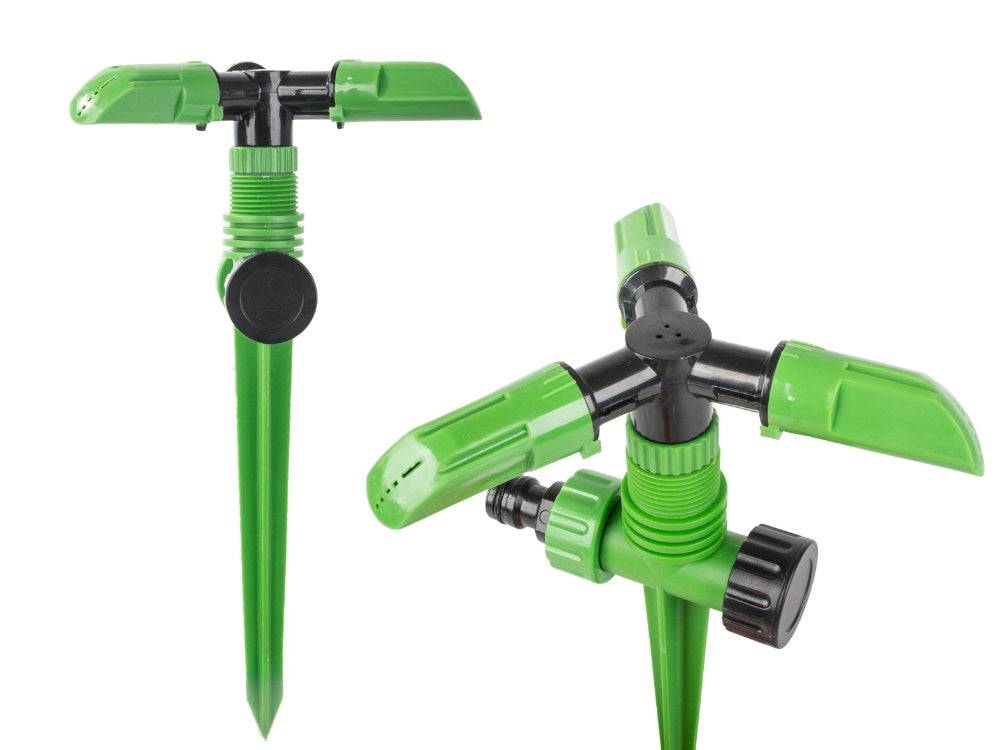 Arroseur de jardin pivotant à enfoncer, 360°, à 3 bras, pour l'arrosage DIVODV - Image 3
