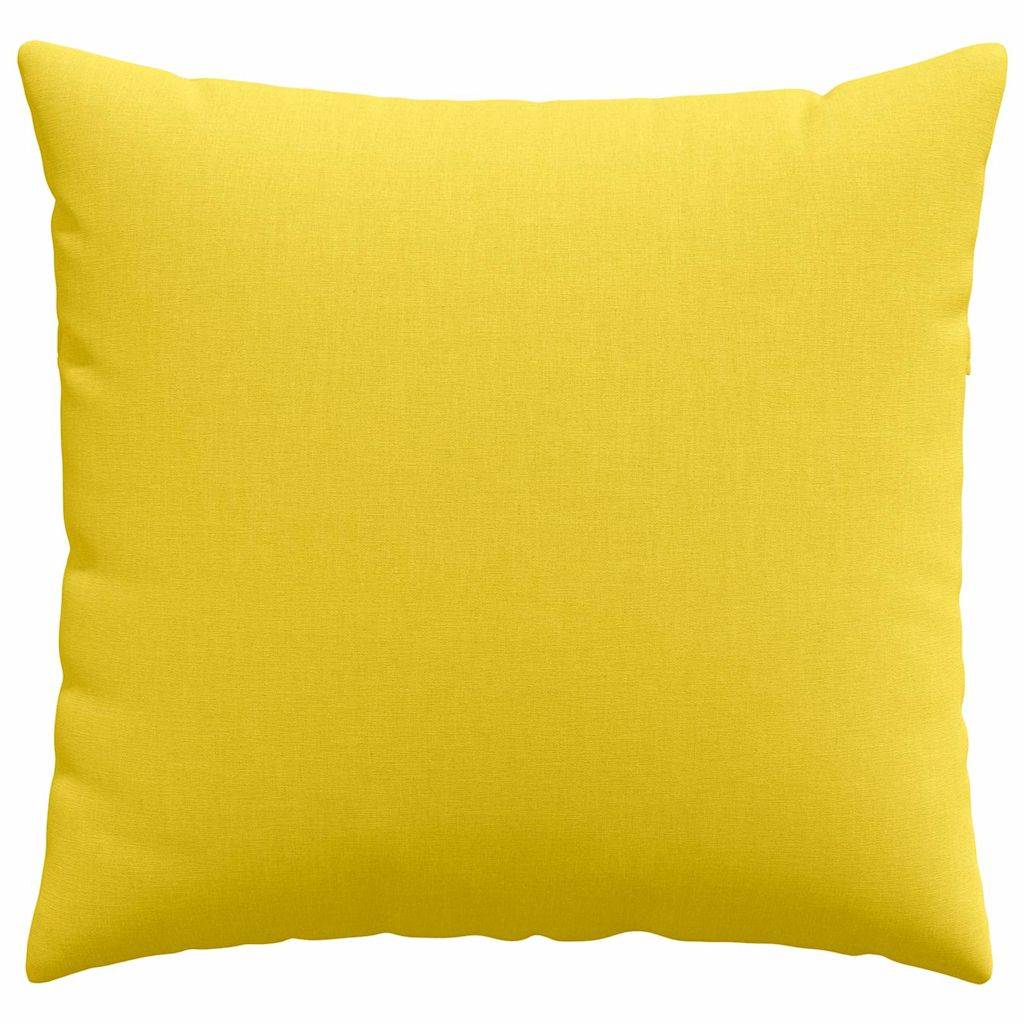 Paire de Coussins Tissu Confortable Housses Amovibles pour Salon Design Moderne Jaune Clair 50x50 cm – ComfortXL Outdoor Living - Image 6