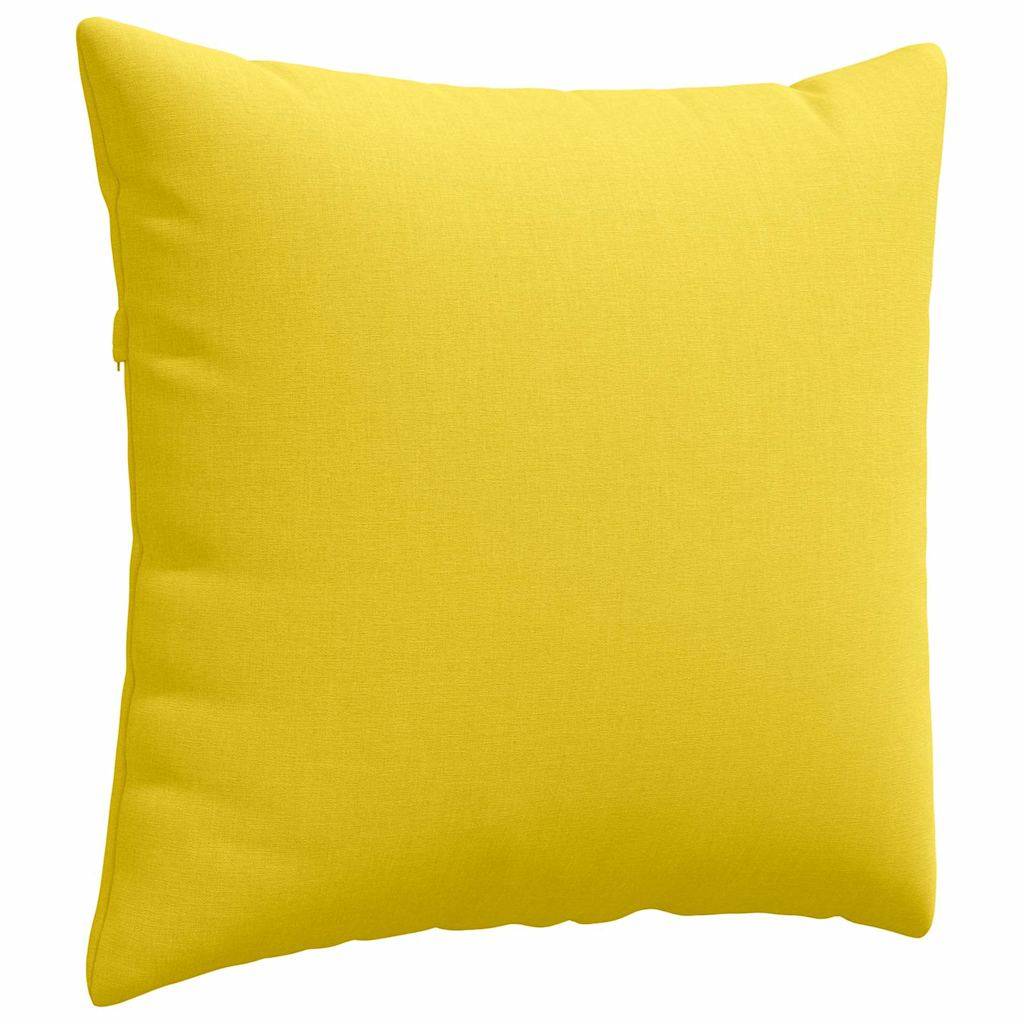Paire de Coussins Tissu Confortable Housses Amovibles pour Salon Design Moderne Jaune Clair 50x50 cm – ComfortXL Outdoor Living - Image 5